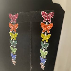 Butterfly Earrings 7-multi-color (Earrings Only)